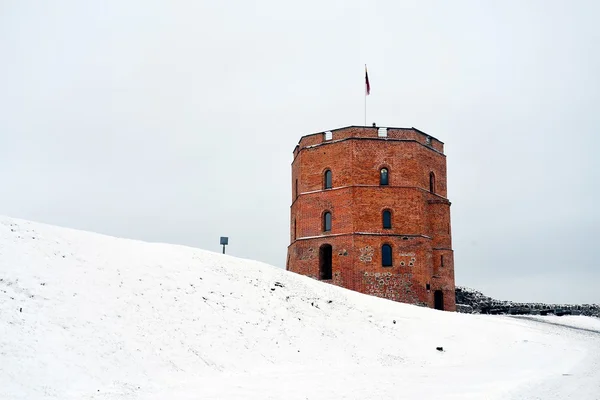 Torre del Castello di Gediminas sulla collina di Vilnius — Foto Stock