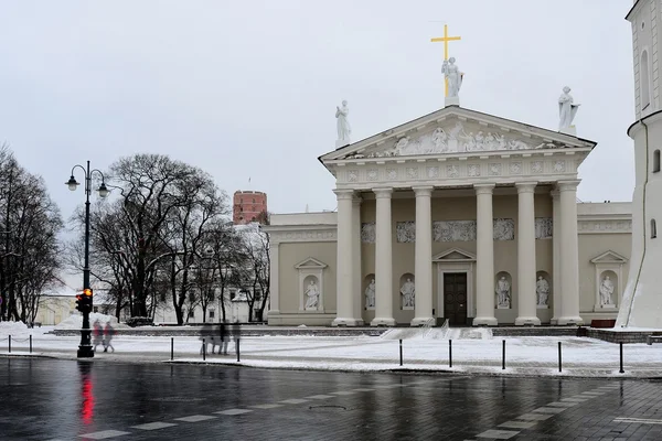 Vilnius katedral är hjärtat i den litauiska huvudstaden — Stockfoto