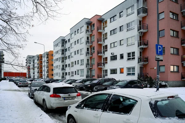 Vilnius Stadthäuser in zirmunai district nord city — Stockfoto