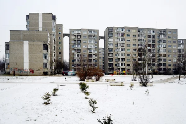 Hiver dans la capitale de la Lituanie Vilnius ville Pasilaiciai district — Photo