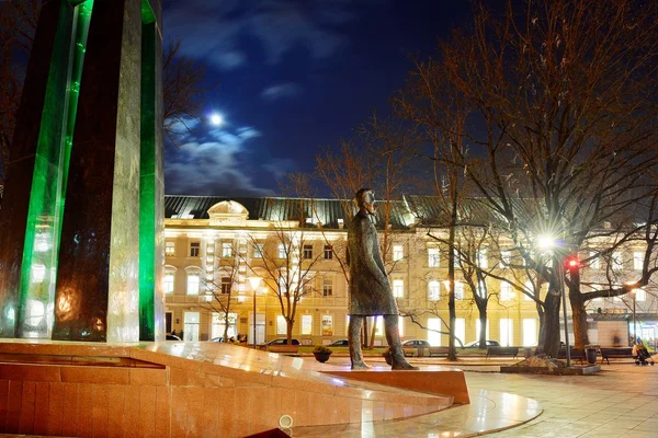 Escultura de la ciudad de Vilna a Vincas Kudirka. Autor del himno República de Lituania — Foto de Stock
