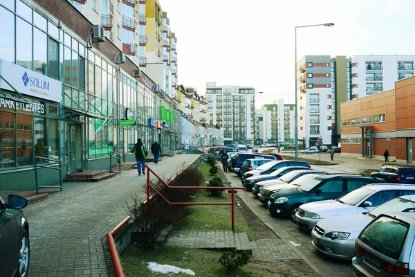 Casas de la ciudad de Vilna en el distrito de Zirmunai Nord city —  Fotos de Stock