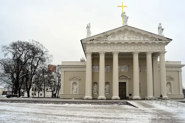 Собор Вільнюса розміщена у самому серці столиці Литви — стокове фото