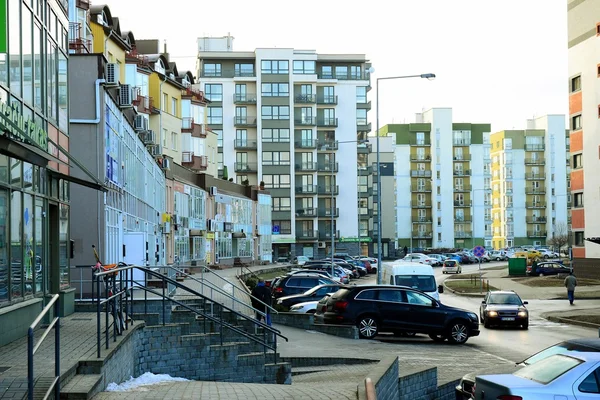 Vilnius Stadthäuser in zirmunai district nord city — Stockfoto