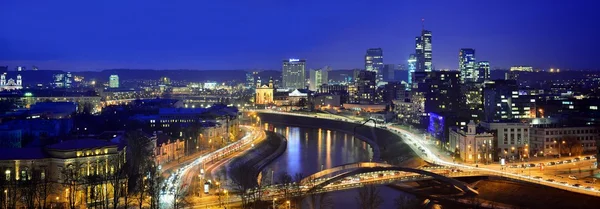 Vilnius Winter Panorama From Gediminas Castle Tower — Stock Photo, Image