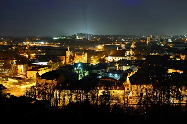 Vilnius Winterpanorama vom Burgturm von Gediminas — Stockfoto