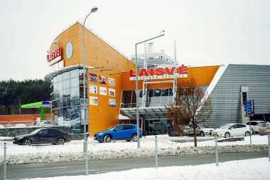 Vilnius şehir Pasilaiciai İlçesi'nde Laisve alışveriş merkezi
