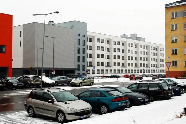 Winter in der Hauptstadt Litauens Vilnius Stadt pasilaiciai Bezirk — Stockfoto