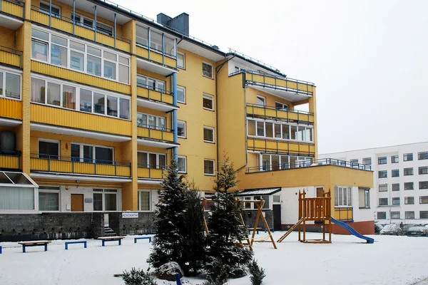 Winter in de hoofdstad van Litouwen Vilnius stad Pasilaiciai district — Stockfoto