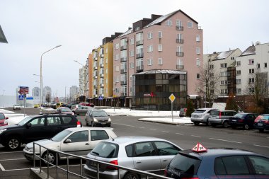 Litvanya Vilnius şehir Pasilaiciai bölgesinin başkenti kışın