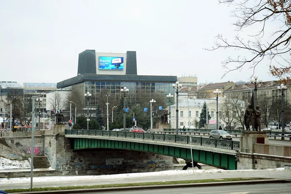 Litauiska national opera och balett theatre. Vilnius stad. — Stockfoto