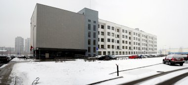 Litvanya Vilnius şehir Pasilaiciai bölgesinin başkenti kışın