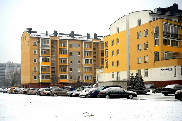 Winter in de hoofdstad van Litouwen Vilnius stad Pasilaiciai district — Stockfoto