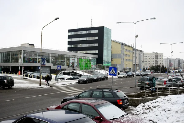 Winter in de hoofdstad van Litouwen Vilnius stad Pasilaiciai district — Stockfoto