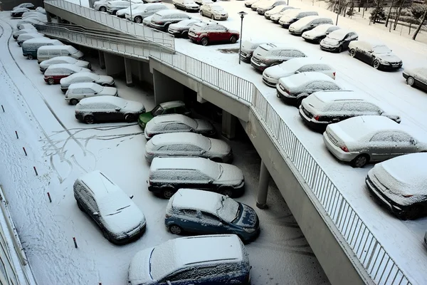 Inverno nella capitale della Lituania Vilnius città Pasilaiciai distretto — Foto Stock