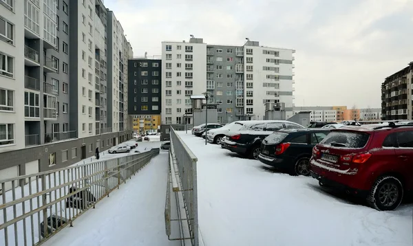 ฤดูหนาวในเมืองหลวงของลิทัวเนีย วิลนีอุสซิตี้ — ภาพถ่ายสต็อก