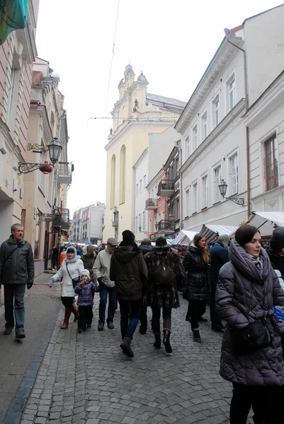 Vilnius città in fiera annuale di artigianato tradizionale: fiera Kaziukas — Foto Stock