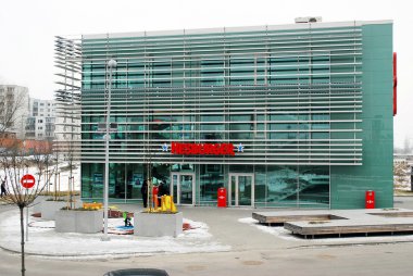 Litvanya Vilnius şehir Seskine bölgesinin başkenti kışın