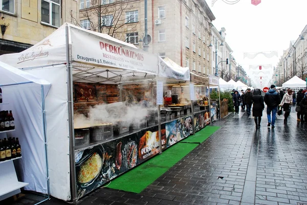 Vilnius stad i årliga traditionella hantverk rättvis: Kaziukas fair — Stockfoto