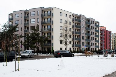 Sermaye Litvanya Vilnius şehir Bajoru hills bölgesinde kışın