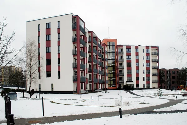 Zima w stolicy Litwy Wilno miasto Bajoru hills powiat — Zdjęcie stockowe