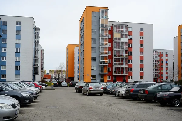 Vilnius maisons de ville dans le district de Zirmunai Nord ville — Photo