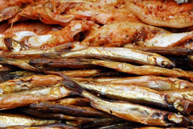 Taze füme balık arka plan