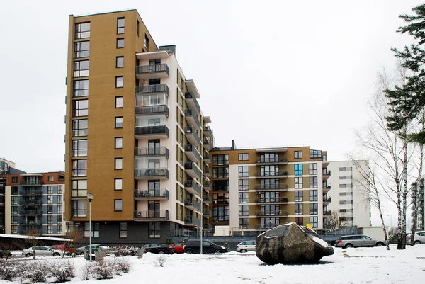 Winter in der Hauptstadt Litauens Vilnius Stadt Bajoru Hügel Bezirk — Stockfoto