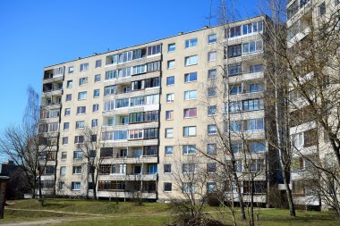 Vilnius şehir Justiniskes bölgesinde yeni evler