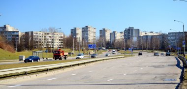 Vilnius şehir Justiniskes bölgesinde yeni evler