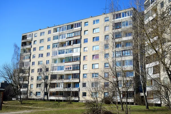 Maisons neuves dans la ville de Vilnius quartier Justiniskes — Photo