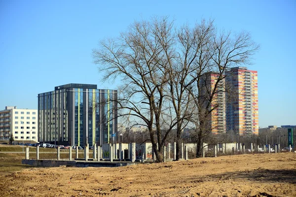 Nieuwe huizen in Justiniskes district Vilnius stad — Stockfoto