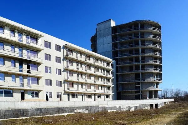 Budowę niedokończony budynek mieszkalny w Pasilaiciai — Zdjęcie stockowe
