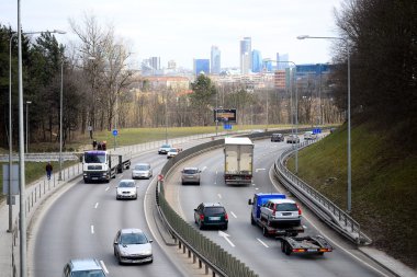 Vilnius şehir ulaşım Gelezinis Vilkas sokakta
