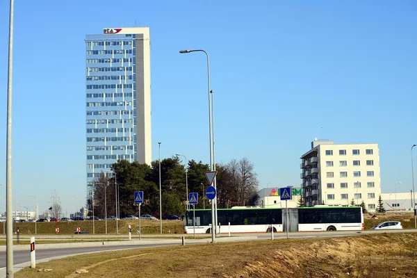 Nieuwe huizen in Justiniskes district Vilnius stad — Stockfoto