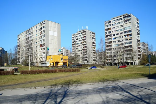 Nuevas casas en la ciudad de Vilna Justiniskes — Foto de Stock