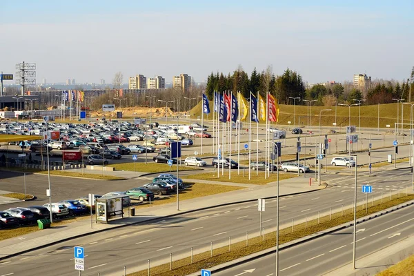 IKEA Vilnius mağazası. IKEA, şimdi en büyük mobilya perakendeci olduğunu. — Stok fotoğraf