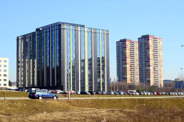 Neue häuser in vilnius city justiniskes viertel — Stockfoto