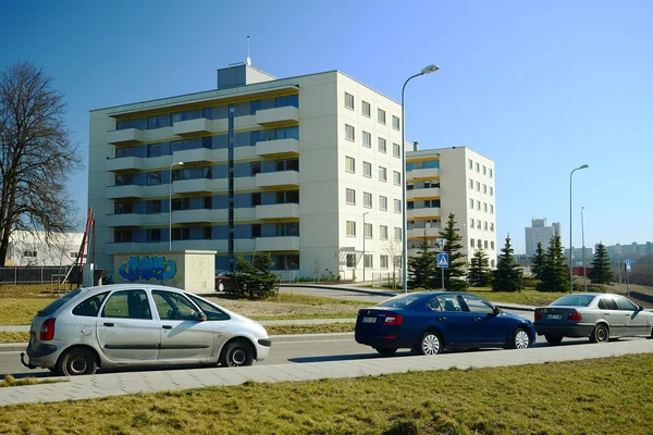 Nieuwe huizen in Justiniskes district Vilnius stad — Stockfoto