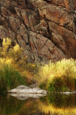 tepede. günbatımı manzara