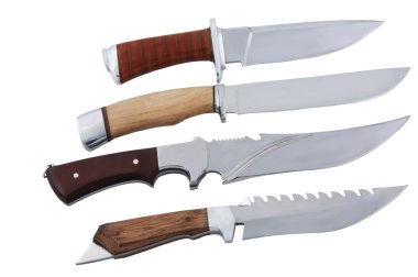 Knives Isolated on a White Background clipart