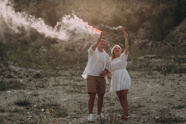 Fiesta Revelación Género Los Futuros Padres Sabrán Niño Una Niña — Foto de Stock