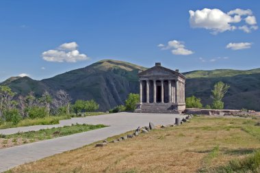 Ancient Garni temple complex. Armenia clipart
