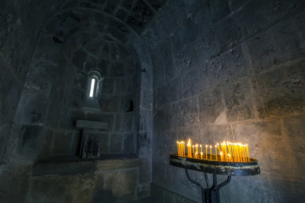 Ljus i Haghartsin kloster, 13: e-talet — Stockfoto