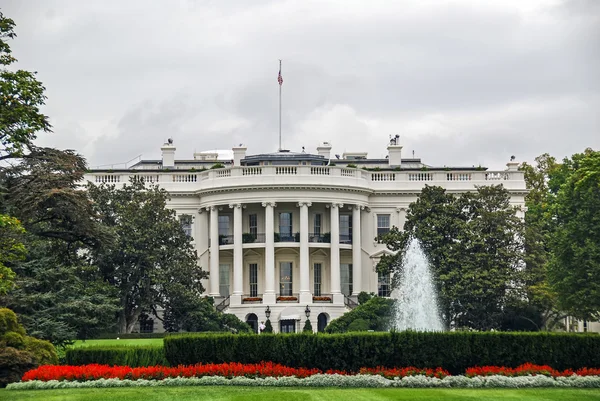 WASHINGTON DC EUA A Casa Branca pórtico sul e gramado sul — Fotografia de Stock