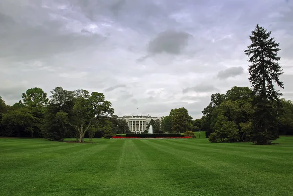 Washington Usa Pórtico Sur Casa Blanca Césped Sur — Foto de Stock