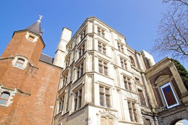 Rihour Palace, on yedinci yüzyıl. Lille (Kuzey Fransa)