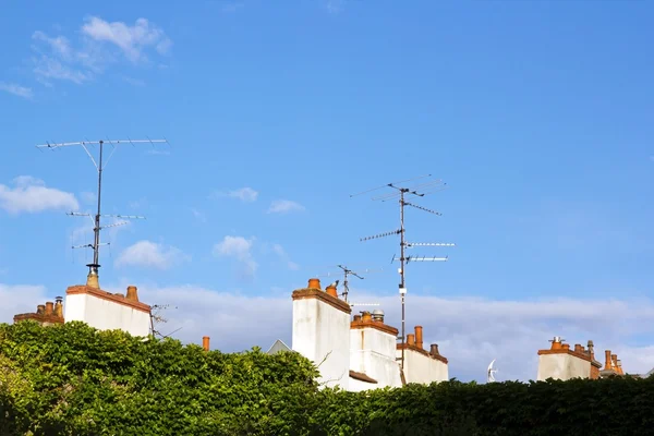 Antennas and chimneys (France Europe). — Stock Photo, Image