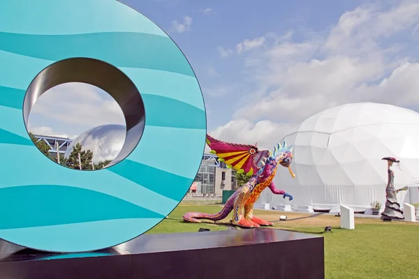 Exposición y visita virtual a México. París, el Parc de la Villette (Francia). del 4 al 22 de julio de 2015 . — Foto de Stock