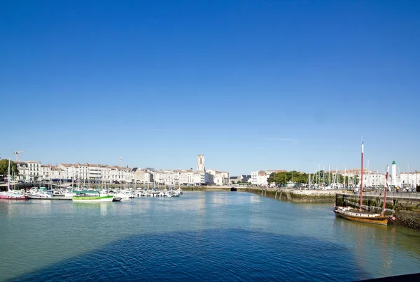 Een weergave van La Rochelle, aankomst door zee (Charente Maritime, Frankrijk) — Stockfoto